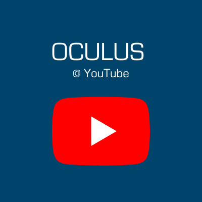 OCULUS bei YouTube - YouTube Icon auf blauem Grund