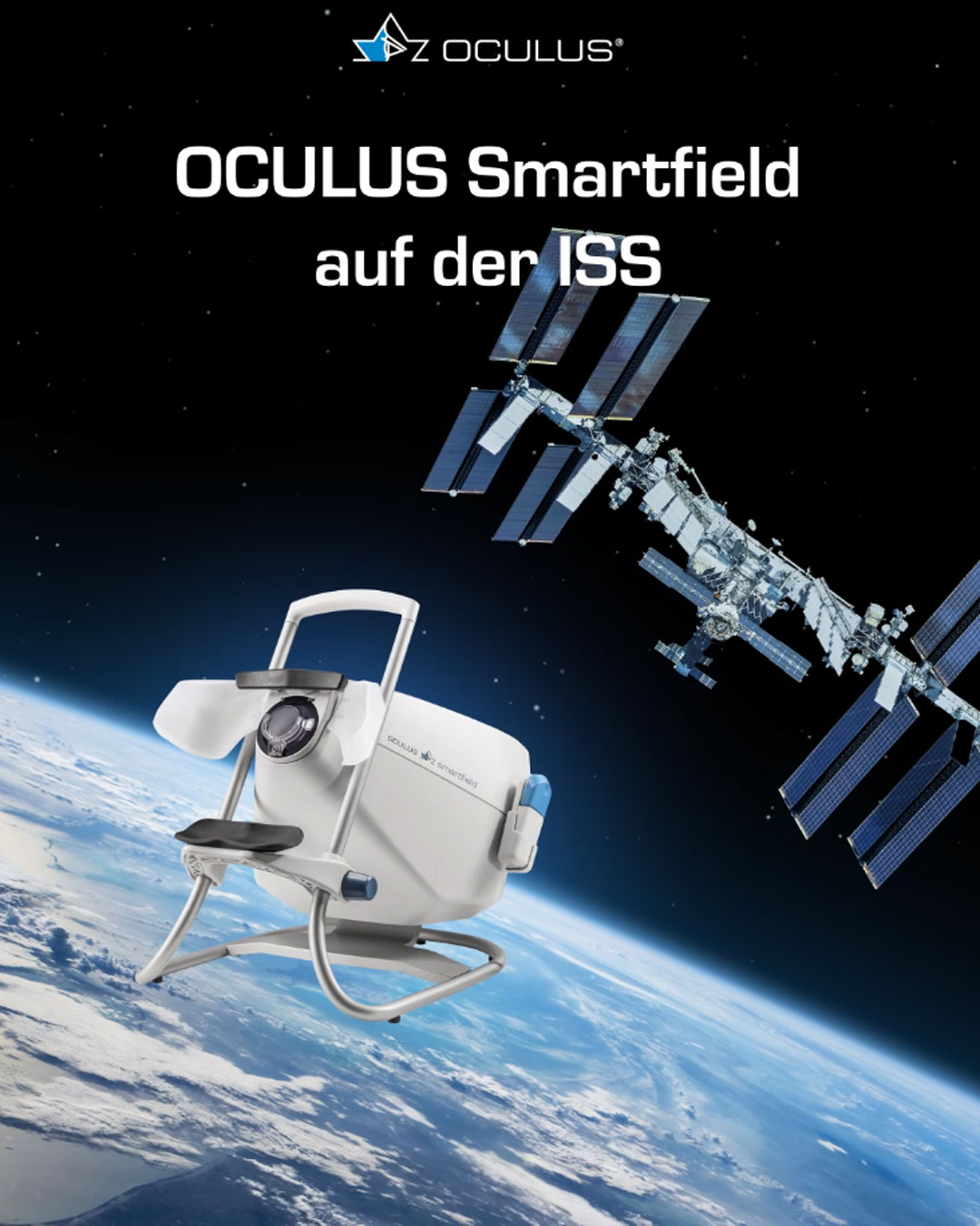 OCULUS Smartfield im Weltall auf der ISS